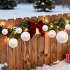 4/5/6/7cm White Foam Christmas Balls Xmas Tree Round Ball Hanging Pendants for New Year Navidad Party Home Decoration Wholesale