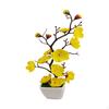 Artificial Plum Blossom Bonsai Pot Desktop Faux Potted Plant for Home