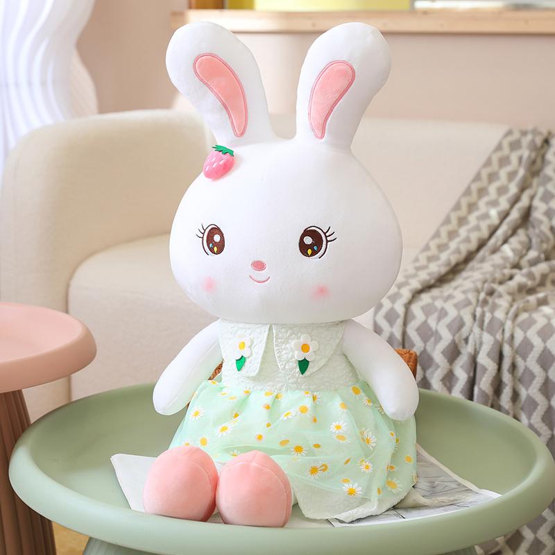 Lovely Skirt Rabbit Plush Toy Soft Stuffed Animal Kids Bunny Sleeping Cute Cartoon Dolls Children Birthday Gift