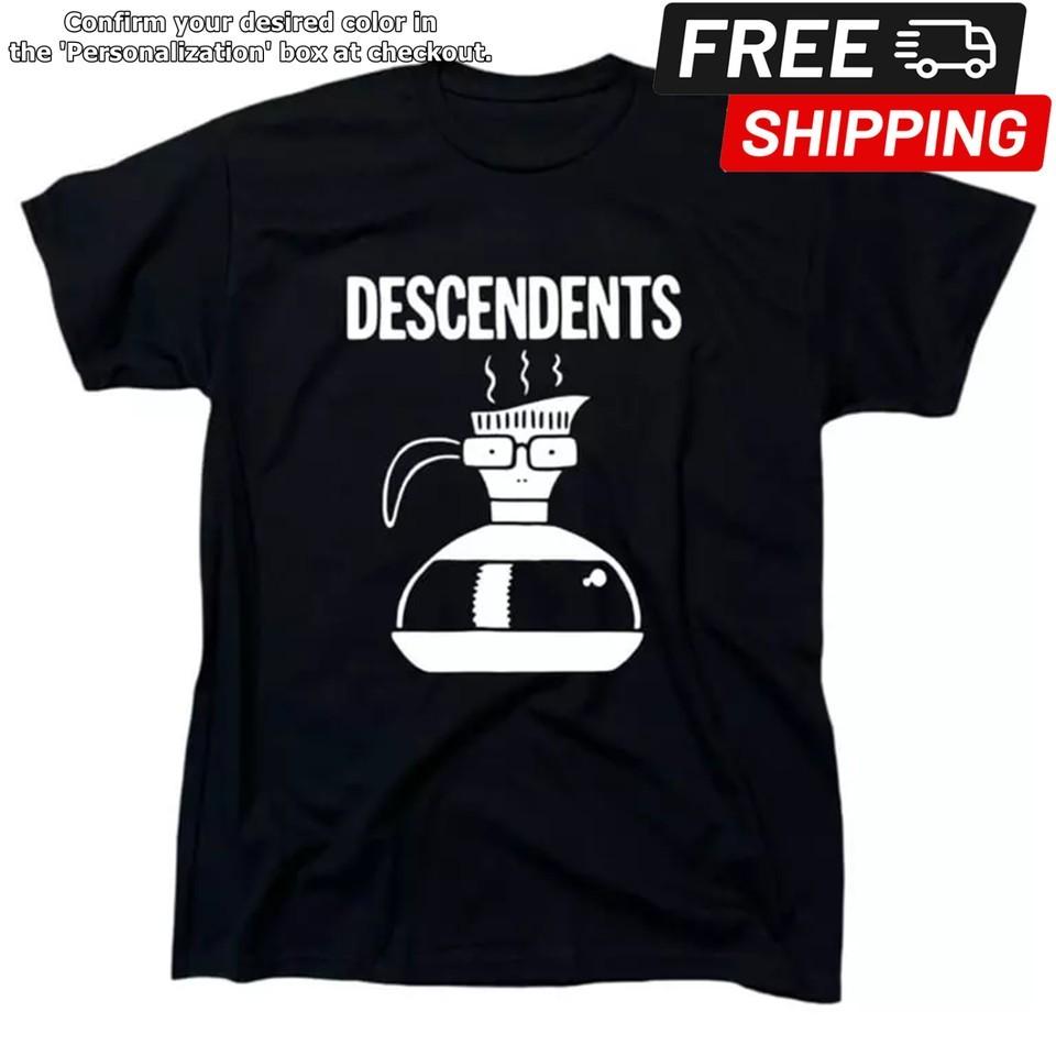DESCENDENTS Tshirt coffee pot Music Band Rock Punk Goth Metal Unisex Te Unisex T-Shirt XXXL