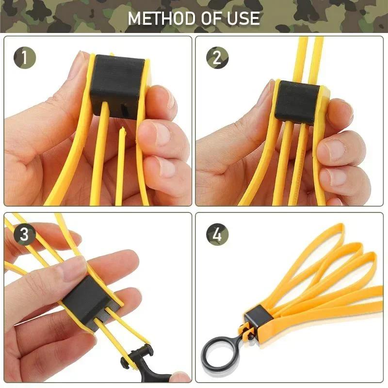 1piece New Outdoor Double Ring Tactical Restraint Belt Portable Multi-function Folding Binding Supplies CS Equipment Accessories