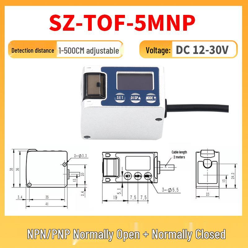 Adjustable TOF Laser Rangefinder and Long-Distance Detection Photoelectric Sensor Switch