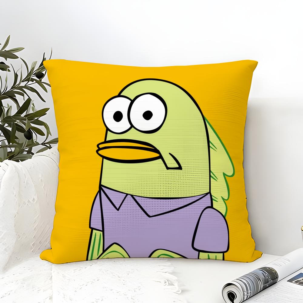 Cartoon Funny Beach Bikini Bottom Pillow Case Linen Pillow Case Sofa Home Decor Cushion Cover Cushion Cove