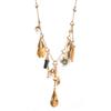 Exaggerated Leaf Alloy Necklace - Flowers Geometric Retro Stud Earrings - Collar Chain for Women