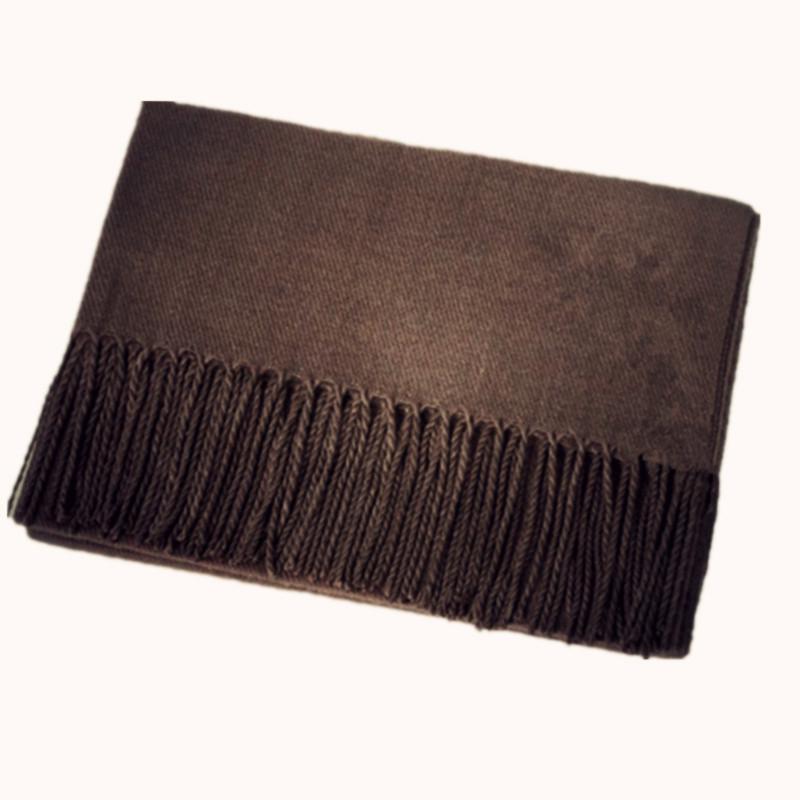 Unisex Korean-Style Faux Cashmere Scarf  Shawl for Autumn/Winter 200 коричневый