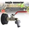 1000L IBC Tank Tap Connector S60x6 with 1/2 Inch Hose Adapter for Garden Water Drainage and Liquid Transfer Applications