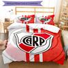 3pcs Football Team (31) Design Cover Set - HD Printed Bedding with 1 Cover and 2 Pillowcases - Perfect for Home and Dorm Decor