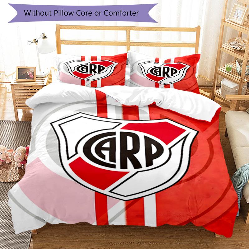 3pcs Football Team (31) Design Cover Set - HD Printed Bedding with 1 Cover and 2 Pillowcases - Perfect for Home and Dorm Decor