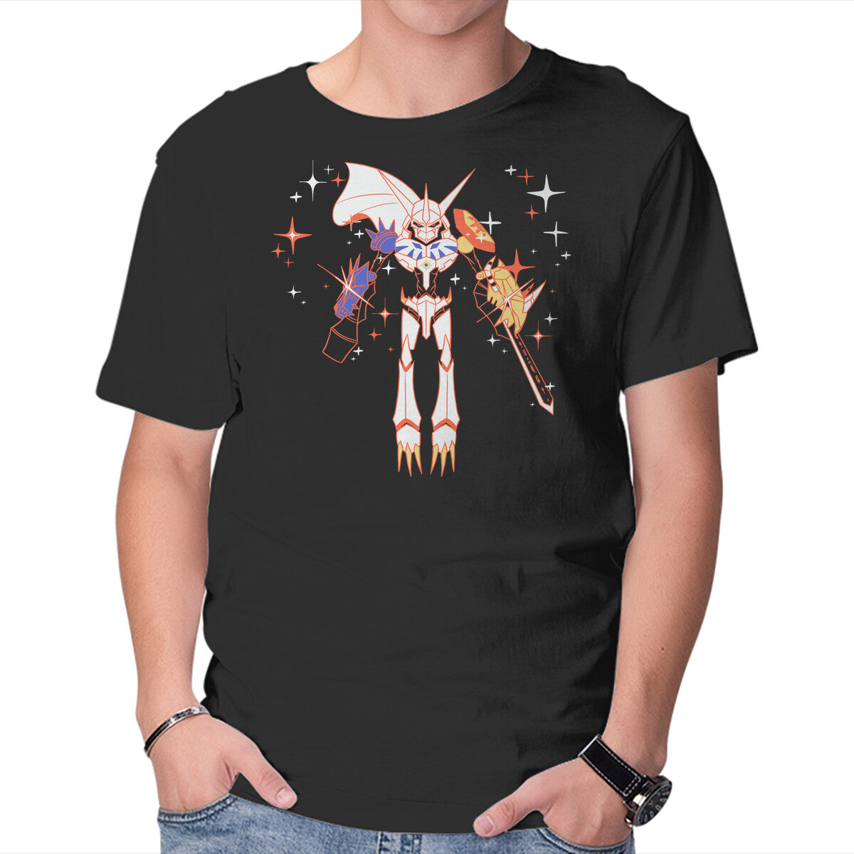 Unisex Crew Neck T-Shirt Brave Heart Graphic Short Sleeve Casual Tee M