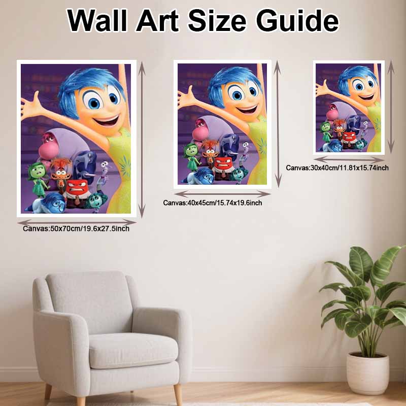 Disney Diamond Painting 5D Handmade DIY Inside Out Diamond Stickers Home Room Decorations Gifts