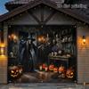1 st Halloween Ond Häxa Skelett Jack O Lantern Dekoration Bakgrund Halloween Bakgrundsdekorationer För Fotostudio Bod Fest