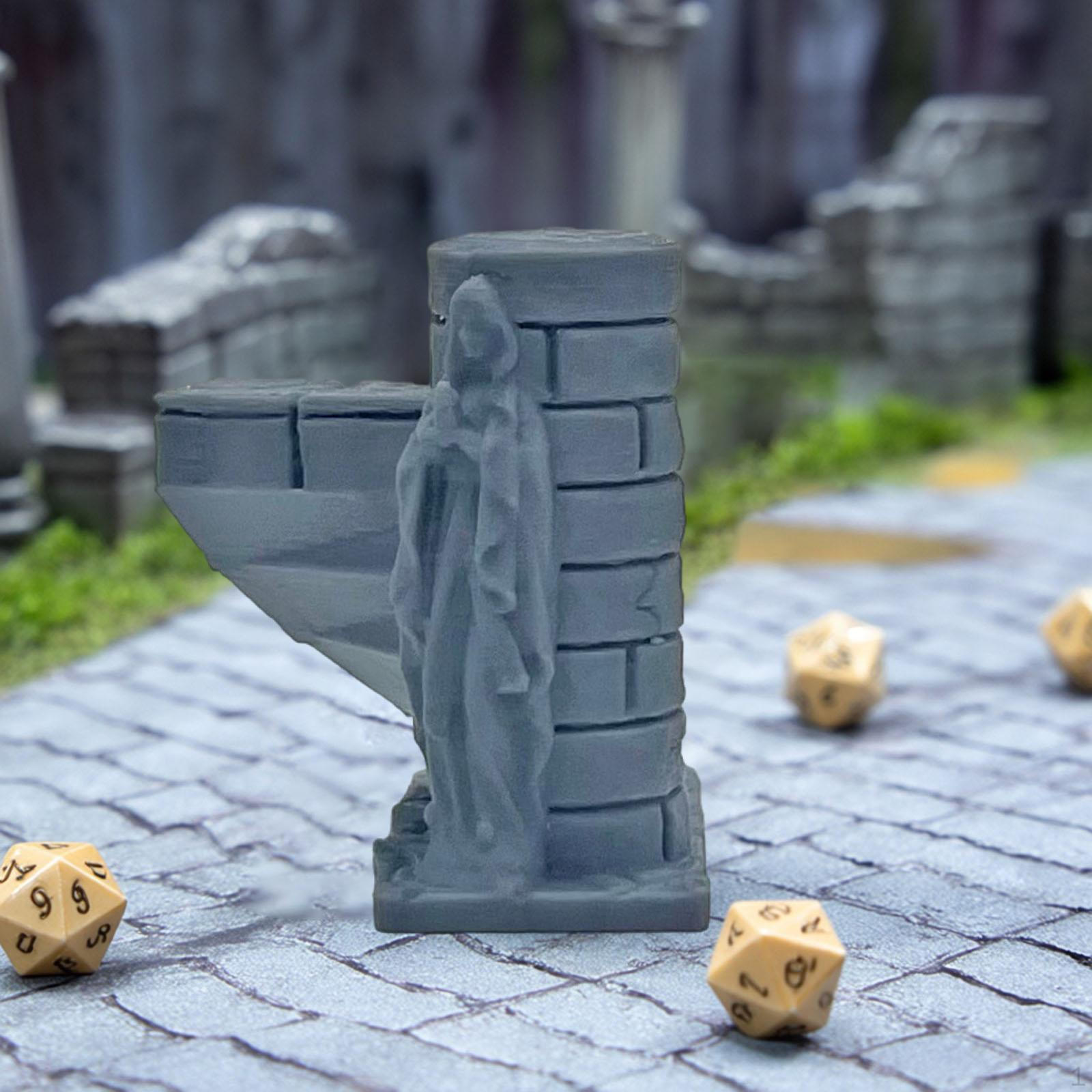 

Miniature Tomb Staircase Building Terrain Collection Role Playing Game Scenery Tabletop