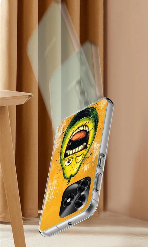 Etui Do Honor X5C Plus / X5C 4G Obudowa Foto Case Plecki Awokado + Szkło 9H