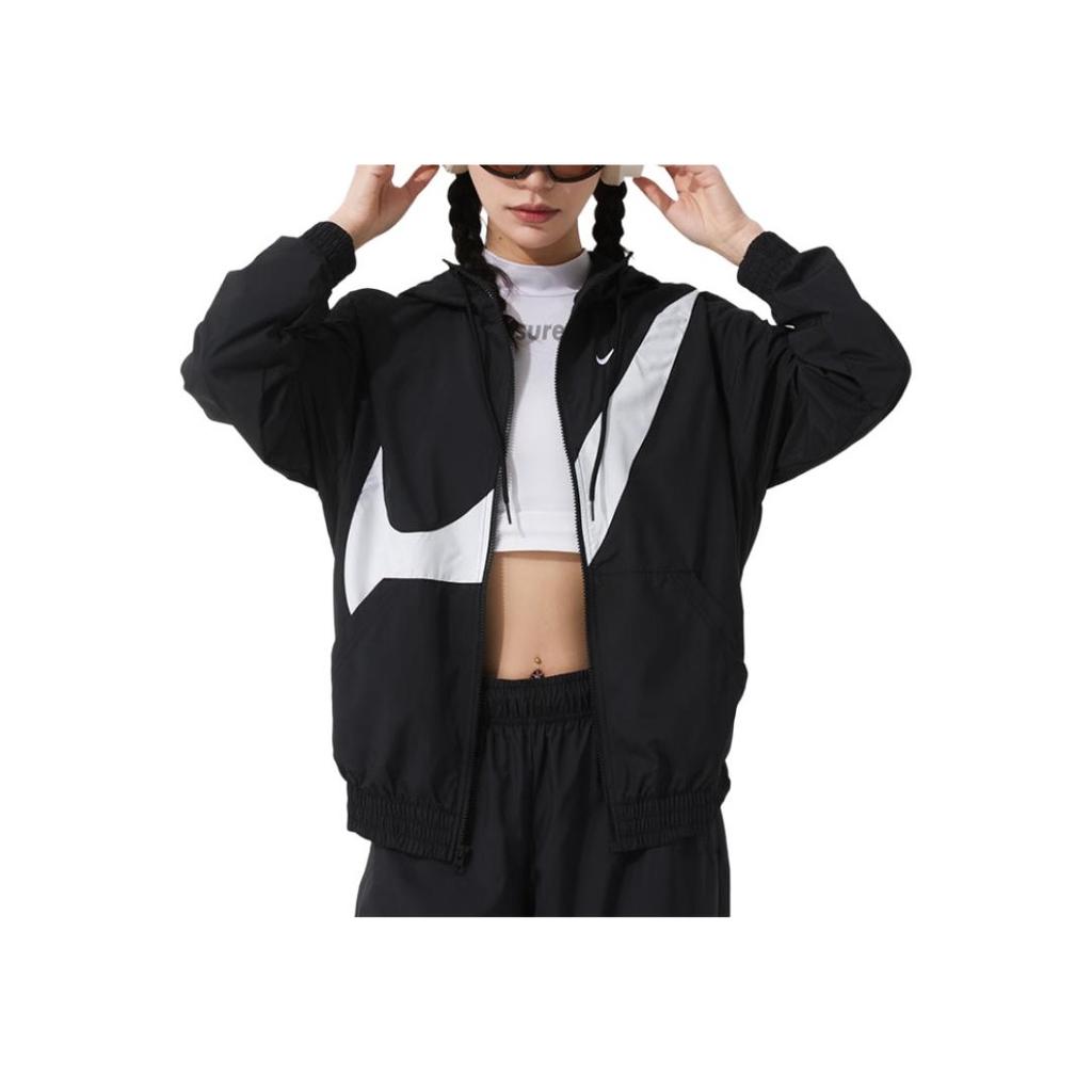 Nike Odzież sportowa z kapturem Casual Wszechstronna kurtka sportowa Kurtka damska Czarna HM8972010