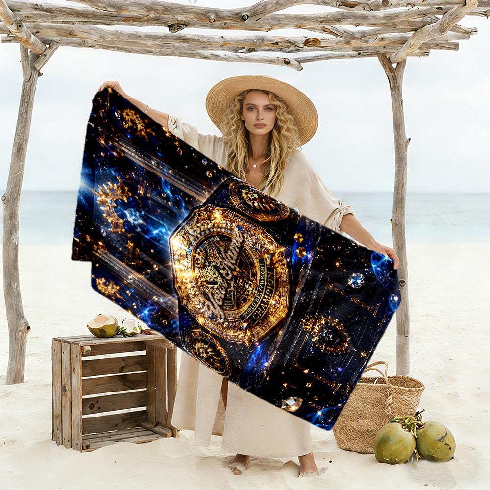 Wrestlemania Customize Text Beach Towel Soft Durable Quick-Dry Portable for SwimmingBeachCamping Travel Beach AccessoriesGym