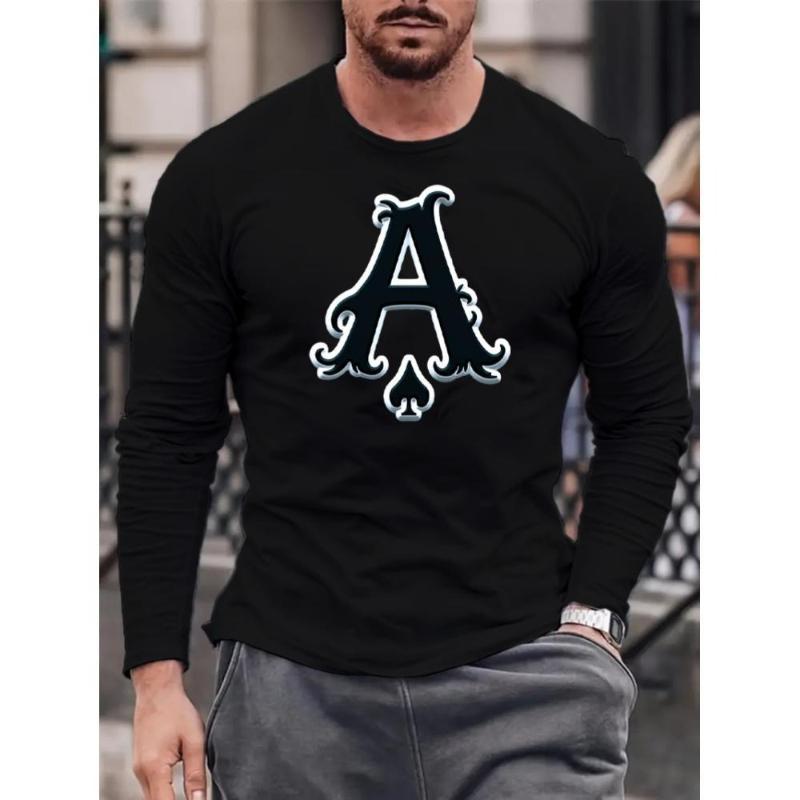 

Relaxed Fit, Men s Long Sleeve Tee, Ideal for Picnics & Family XXL чёрный