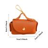 Elegant Leather Dog Poop Bag Carrier Clip Outdoor Walking and Travel Creative Pet Poop Waste Bag Dispenser