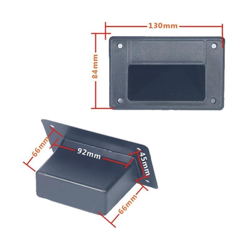 Convenient Recessed Speaker Handle Grasp Plastic Handle Grip Holder for Speaker Easy to Carry and Install Include Screws