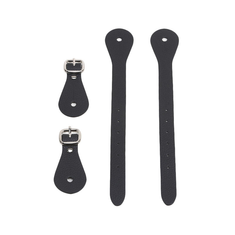 Equestrian Spur Straps Adjustable Leather Horse Riding Spur Straps with Buckle for Horse Riding Outdoor Equestrian Equipment
