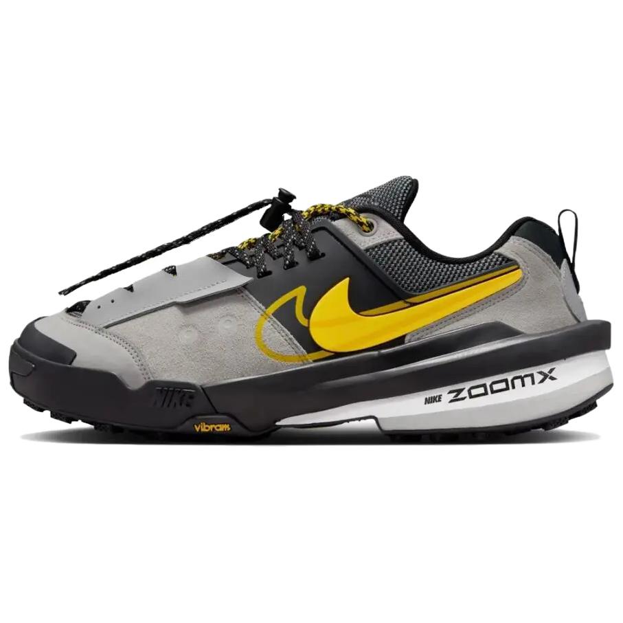 Nike sacai x Zegamadome Matte Silver Tour Yellow Unisex Sneakers Grey Black HQ8618-002