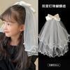 Children's Long Veil Princess Crown Photo Hairpin Flower Girl Baby White Girl Headwear Kids Women Hair Accessories