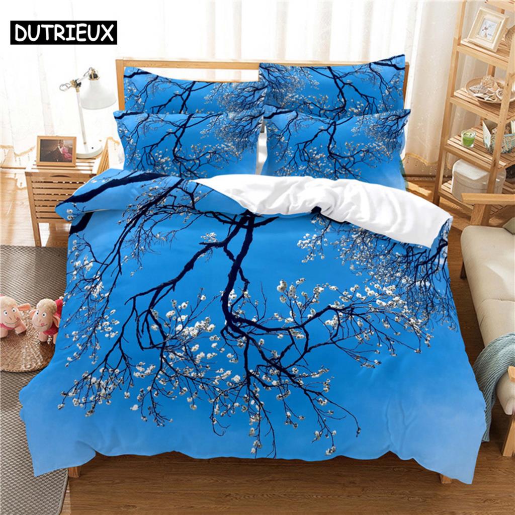 Beautiful  Flower Bedding Set Duvet Cover Set 3d Bedding Digital Printing Bed Linen Queen Size Bedding Set Fashion Design