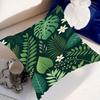 Coconut Leaves Pillow Case Pillow Cover Case Square Room Sofa With For Home Use Plush Cute Cushion Cover