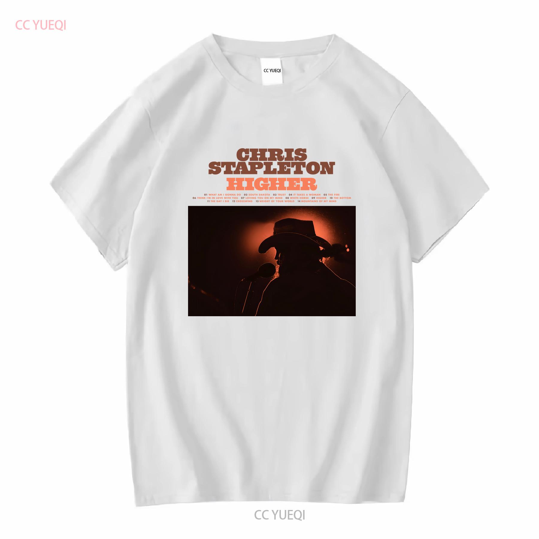 

Chris Stapleton Higher New Album T Shirt Full Size S 5XL long or short sleeves vintage Washed graphic Comfortable fashion 4XL