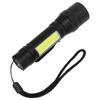 Rechargeable Flashlight 4 Modes High Brightness Metal Flashlight with COB Sidelight for Outdoor Camping Emergency