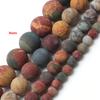 Wholesale 4-14mm Natural Black Volcanic Lava Stone Round Beads 15" Pick Size For Jewelry Making Diy Bracelet