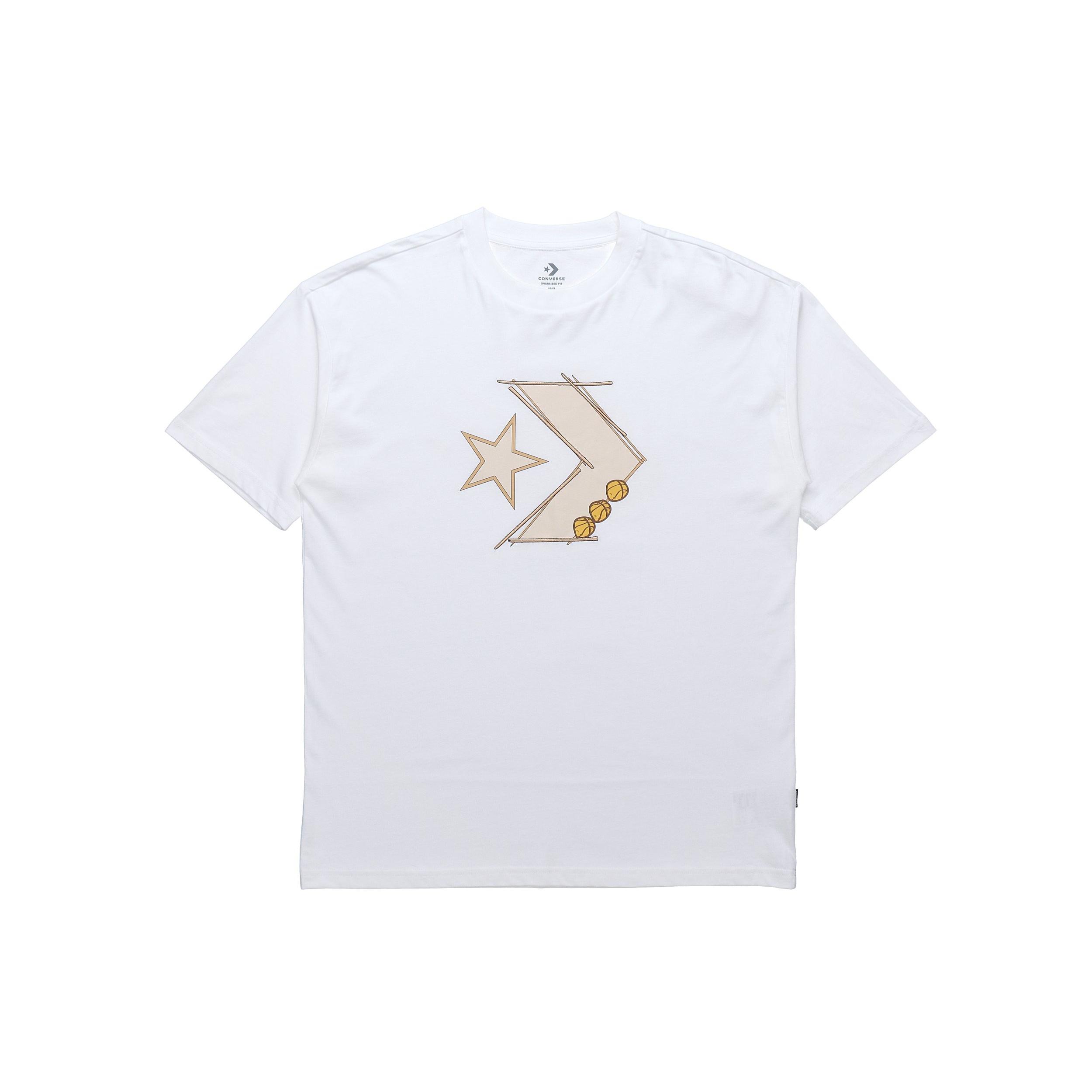 Converse Pics Short-sleeve Tee Unisex White 10020852-102 L