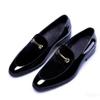 Leather Shoes Men Luxury Business Oxford  Breathable Patent Leather Formal Shoes Plus Size Man Office Wedding Flats Male Black