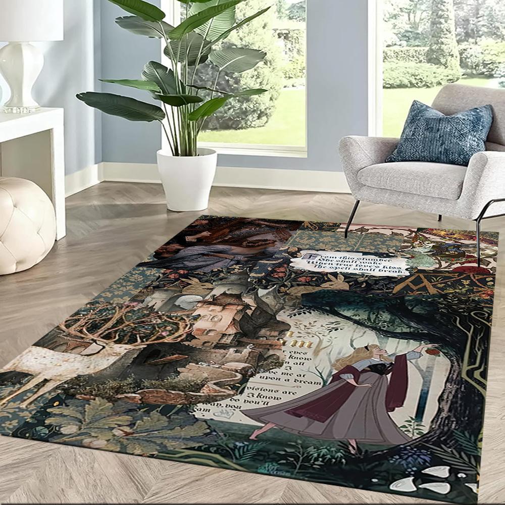Gothic Style Floor Rug Office Rug Suitable for Playrooms Decorate Room Balcony Game Room Antislip Carpet Office Home Decor Gift for Festivals