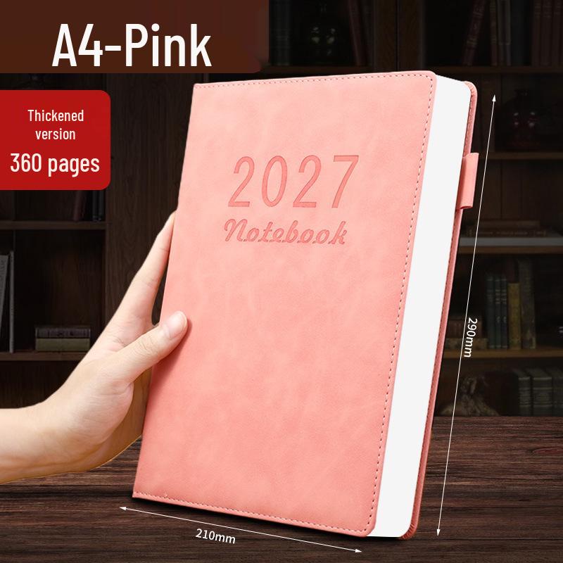 פנקס רשימות פרימיום A5 לסטודנטים ועסקים 2025 - לוגו מותאם אישית, דפים עבים, יומן A4