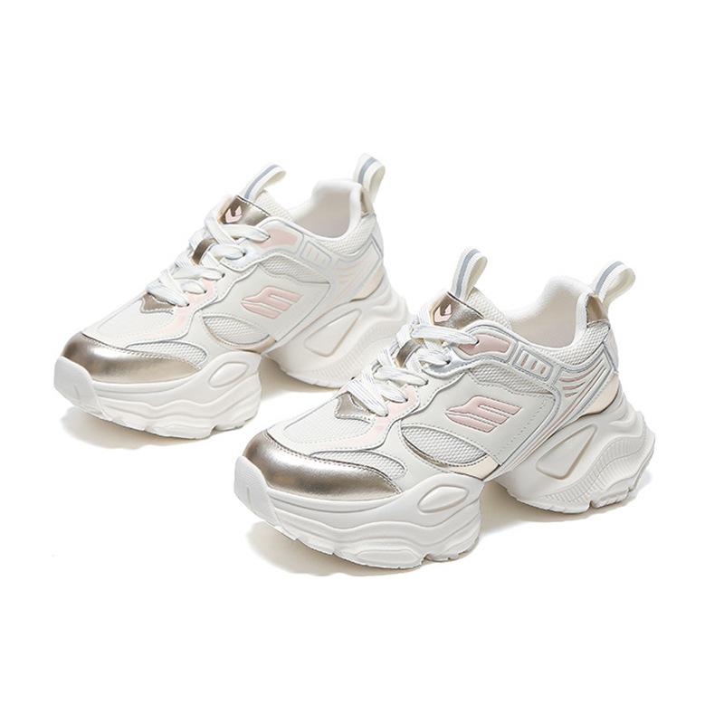 Brand Versatile Dad Shoes Women's Spring Explosion Casual Color Matching Korean Version Sports Shoes Thick Sole Height Wenzhou Women's Shoes