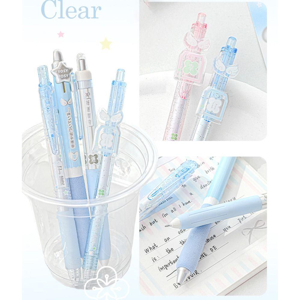 4Pcs Black Ink Scented Gel Pen Quick Drying Error Correction Pen  Back To School