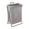 Foldable Fabric Laundry Hamper with Iron Frame