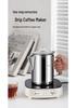 9-Cup American Style Stainless Steel Coffee Maker for Indoor/Outdoor Use - Convenient Camping Water Boiler