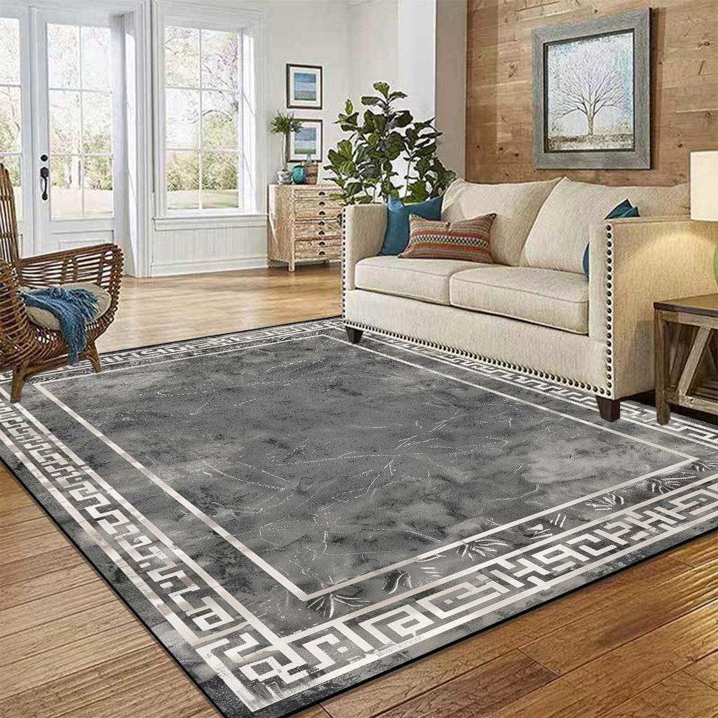 Nordic Luxury Washable Carpets Large Area Rugs for Living Room Bedroom Modern Home Decor Non-Slip Floor Mat