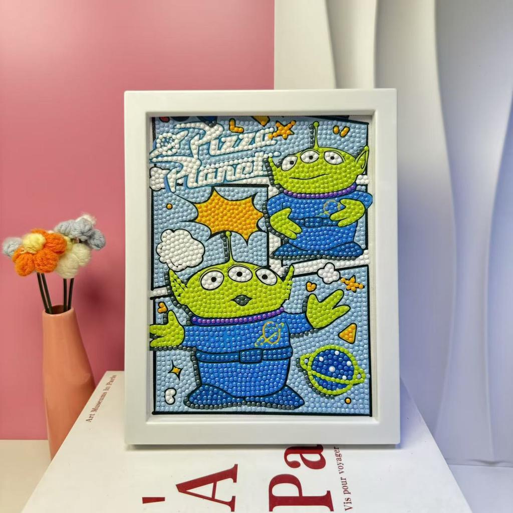 Children'S Diamond Painting Framed Handmade Diy Material Bag Sanrio Diamond Paste Painting Concentration Toy