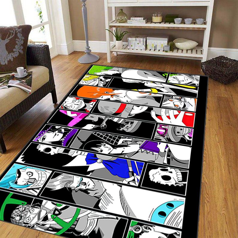 Japanese Anime Carpet for Living Room,Soft Flannel Rug for Bedroom ,Anti-Slip  BATHROOM Mat,  Baby Play Mat,large Aircraft Rug