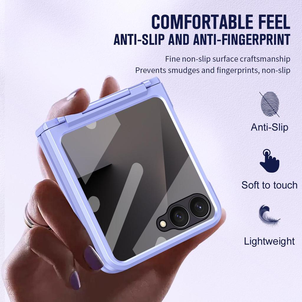 Samsung Z Flip 8 Hinged Phone Case with Integrated Full Coverage Protection for Flip 7/6