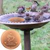 Universal Bird Bath Copper Disk Triple-Point Support Outdoor Birdbaths Bowl  Daily Cleaning