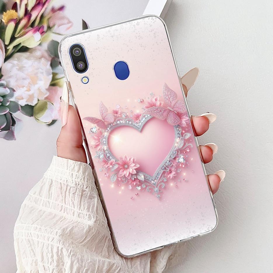 For Samsung Galaxy M10 M20 M30 Case New Fashion Painted Cover Clear Silicone Soft Slim Phone Case For Samsung M10 M20 M30 Fundas