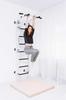 Teenager wall-mounted gymnastics ladder - white and black