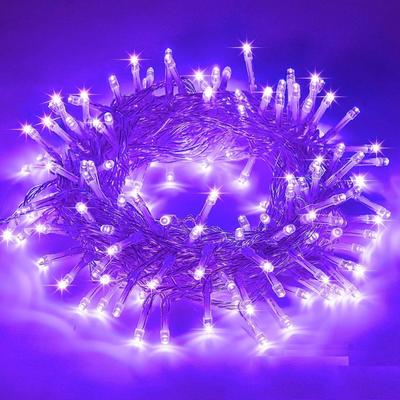 12 Meter LED Pixel String Light 40 Ft for Diwali, Christmas Home .Heavy Duty Copper Led Pixel String Light Rice String(Warm White)-Pack of 1 (Purple)