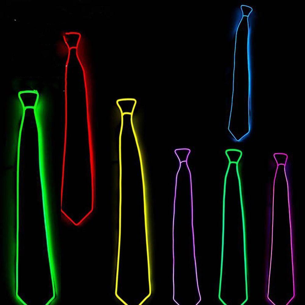 Fashion For Women Business Wedding Suits Party For Men Glowing Tie Neck Ties LED Tie Luminous Tie
