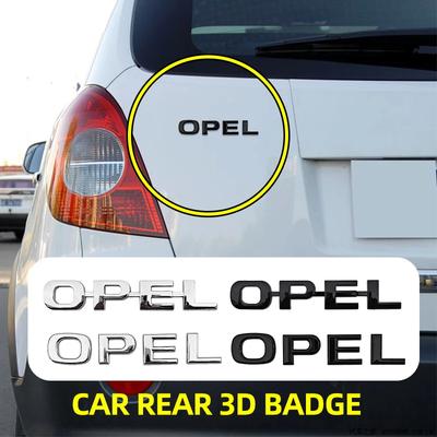 ABS Rear Tail Trunk Emblem Car Letter Logo Fender Side Stickers For Astra Insignia Mokka Zafira Corsa Vectra Antara Meriva