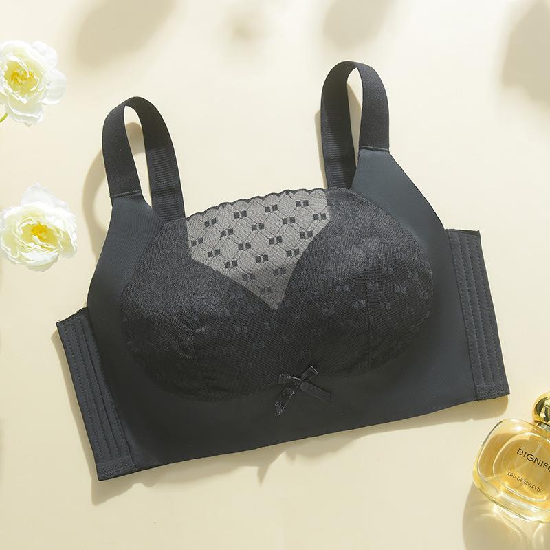 

Strapless Bra Women s Plus-size Underwear Bra Thin Full-cup Bra Folded Pair E-cup Bra Push Up Bra 34/75B чорний