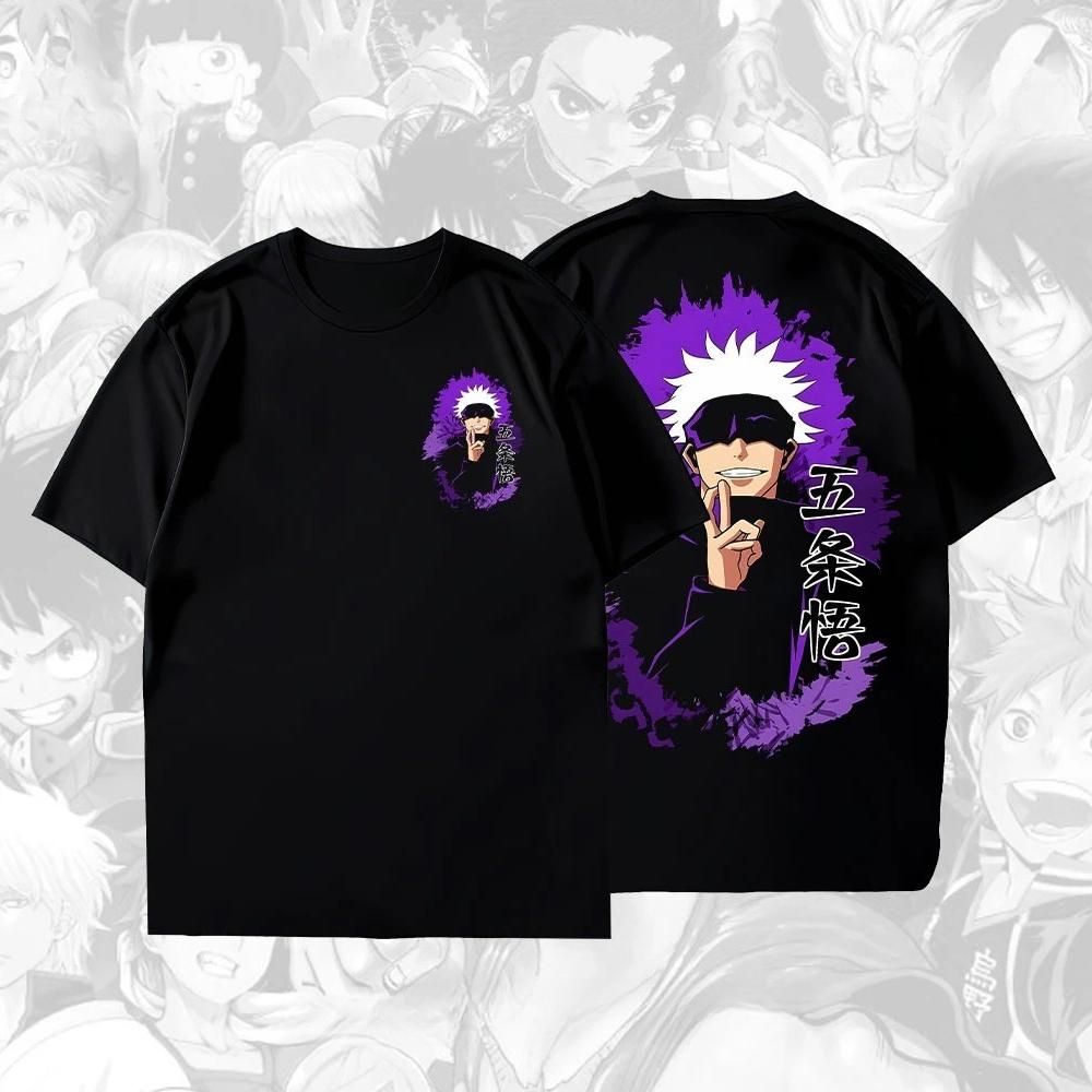 Gojo Satoru Jujutsu Kaisen Print Short Sleeve Tshirt Cotton Clothes Round Neck Harajuku YK New Arrival Streetwear Tee Tops